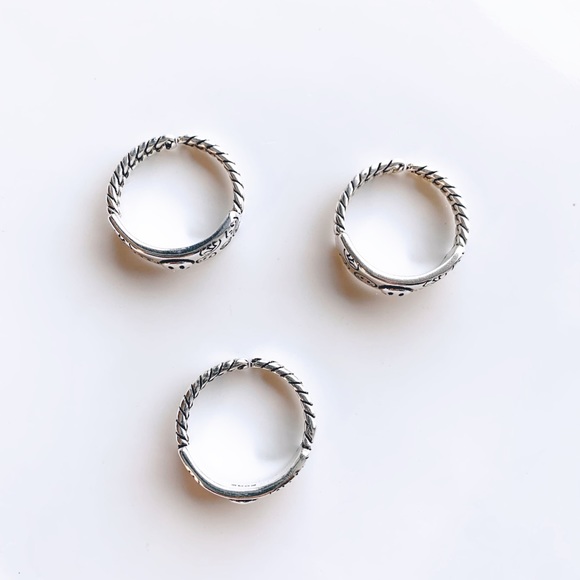 Smiley face adjustable silver ring - Picture 5 of 9